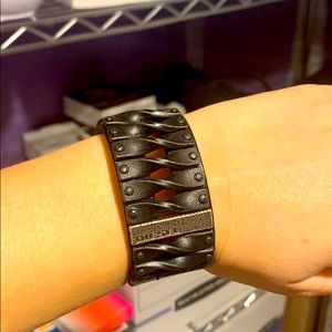 New Diesel Men’s leather twist bracelet